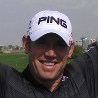 Lee Westwood at full stretch